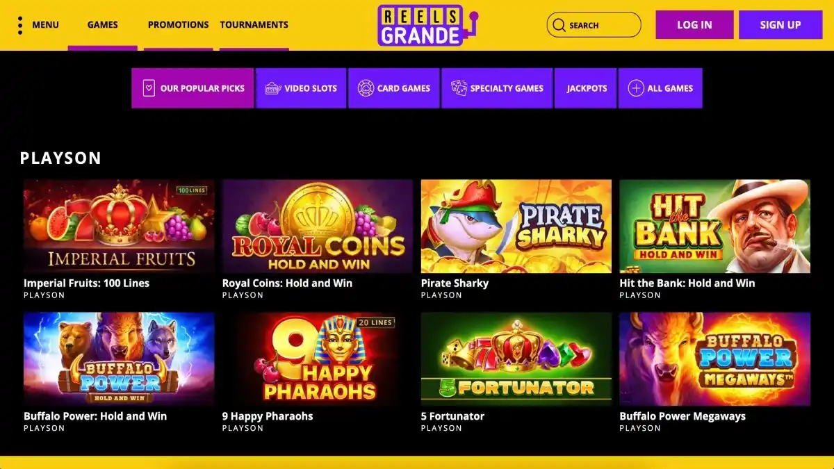 Reels Grande Casino casino review section 2